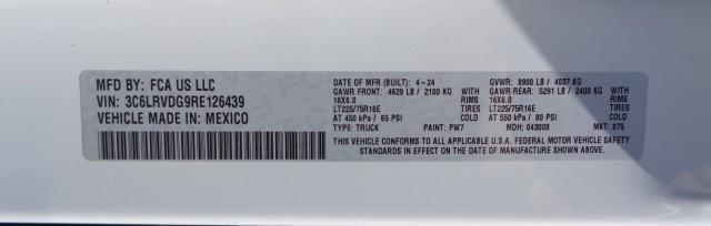 2024 Ram ProMaster 2500 Cargo Van Tradesman High Roof 159 WB w/Pass Seat