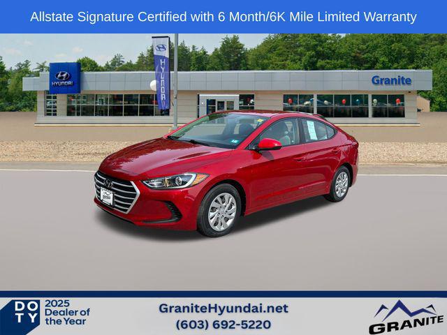 2017 Hyundai Elantra SE for sale in SOMERSWORTH, NH