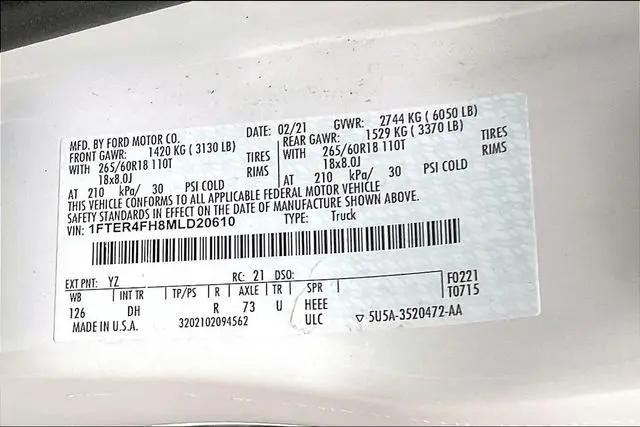 2021 Ford Ranger LARIAT