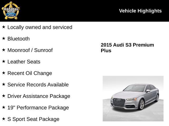 2015 Audi S3 2.0T Premium Plus