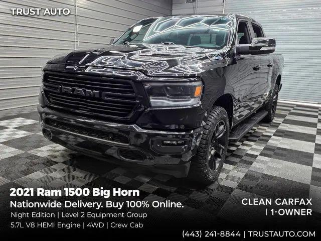 2021 Ram 1500 Big Horn Crew Cab 4x4 5'7" Box for sale in Sykesville, MD