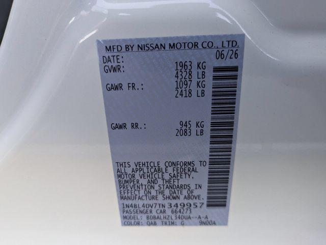 2026 Nissan Altima SV FWD