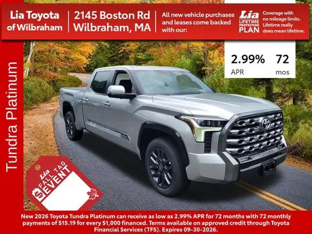 2026 Toyota Tundra Platinum CrewMax 6.5 Bed for sale in Wilbraham, MA