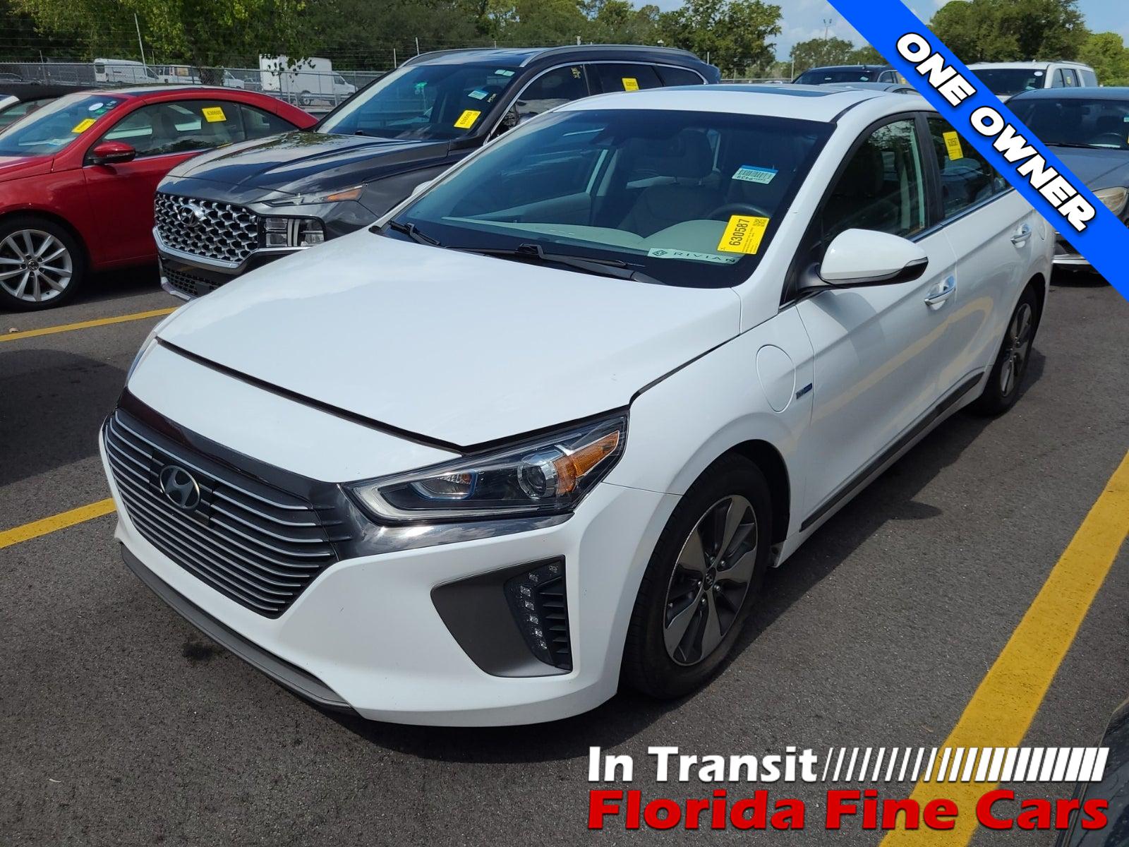 CERAMIC WHITE 2019 Hyundai Ioniq Hybrid Plug-In  Hatchback Front-Wheel Drive Automatic