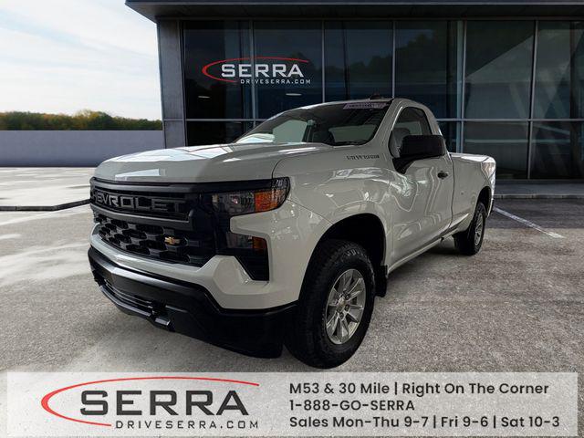 Summit White 2025 Chevrolet Silverado 1500 Pickup Truck Four-Wheel Drive Automatic