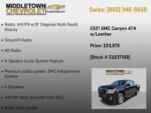 2021 GMC Canyon AT4 w/Leather
