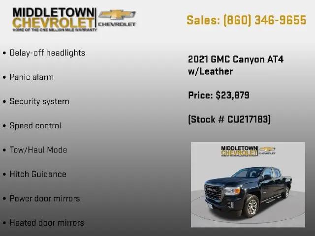2021 GMC Canyon AT4 w/Leather