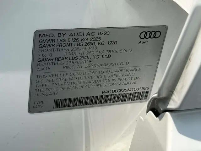 2021 Audi Q3 Premium 45 TFSI S line quattro Tiptronic