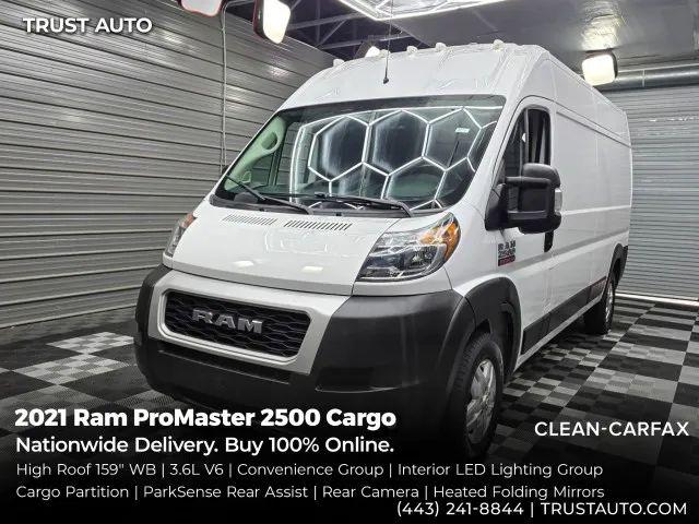 2021 Ram ProMaster 2500 Cargo Van High Roof 159" WB for sale in Sykesville, MD