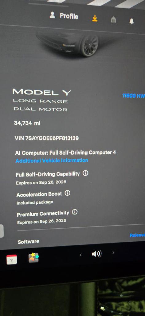 2023 Tesla Model Y 5 PASS/HW4
