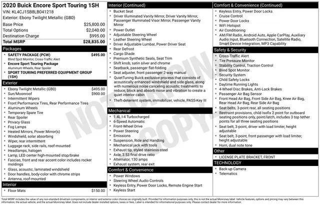 2020 Buick Encore Sport Touring for sale in Irving, TX