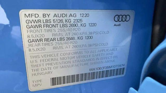 2021 Audi Q3 Premium 45 TFSI S line quattro Tiptronic