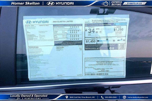 New 2026 Hyundai Elantra Limited For Sale in Olive Branch, MS