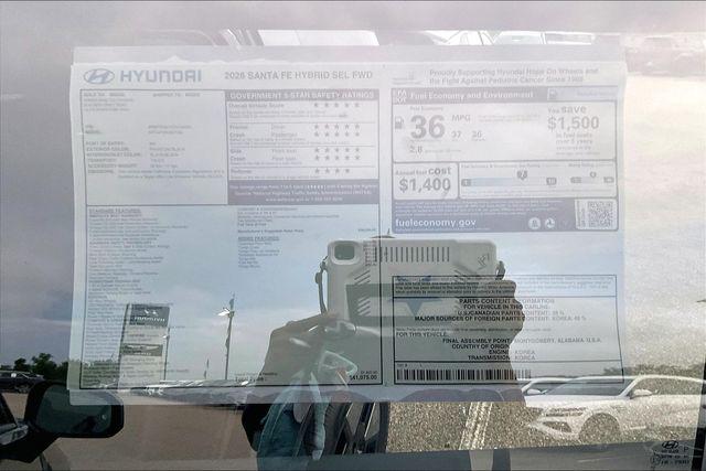 New 2026 Hyundai Santa Fe Hybrid SEL For Sale in Olive Branch, MS