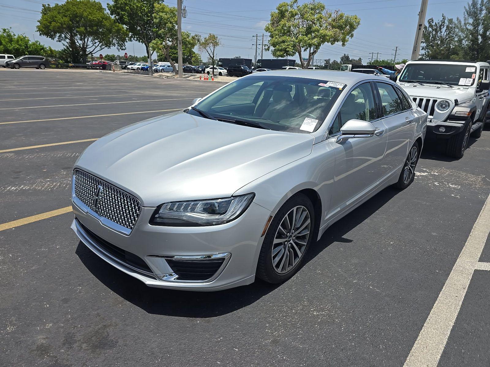 Silver 2019 Lincoln MKZ Sedan Front-Wheel Drive Automatic