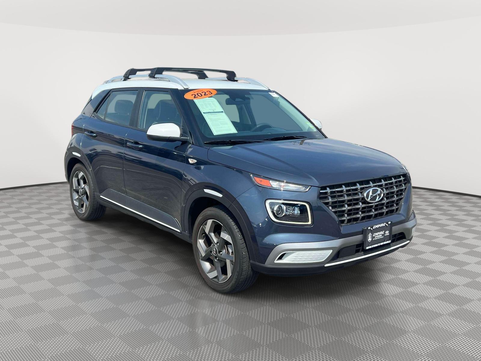 Denim w/White Roof 2023 Hyundai Venue SUV / Crossover Front-Wheel Drive Continuously Variable Transmission
