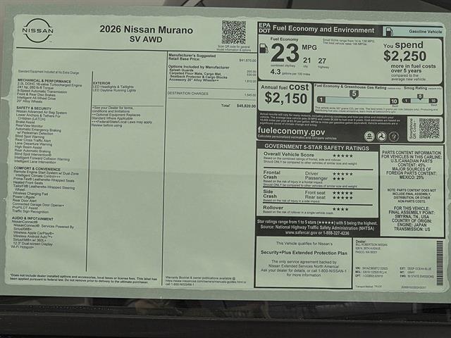 2026 Nissan Murano SV