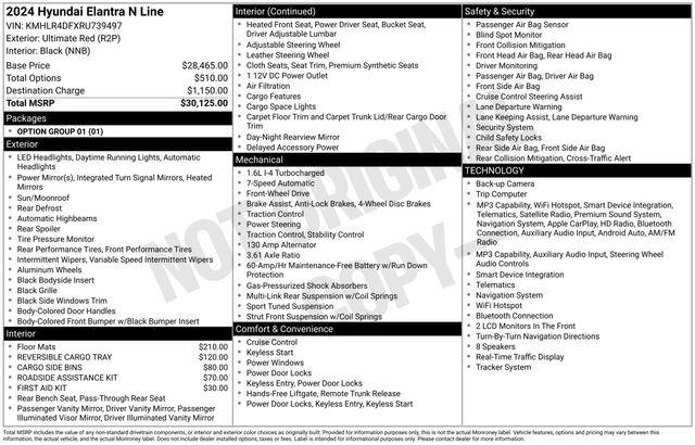 Used 2024 Hyundai Elantra N Line For Sale in Olive Branch, MS