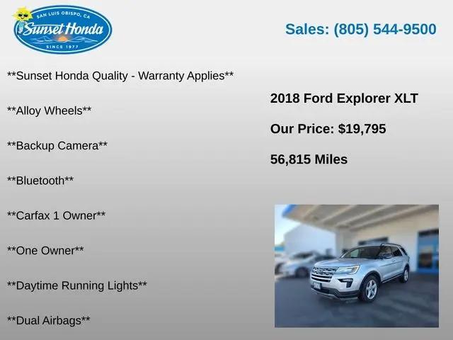 2018 Ford Explorer XLT