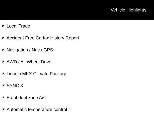 2017 Lincoln MKX Reserve
