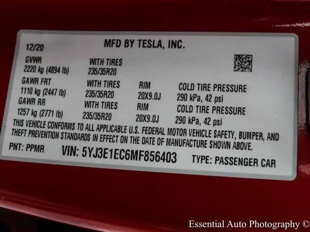2021 Tesla Model 3 Performance Dual Motor All-Wheel Drive