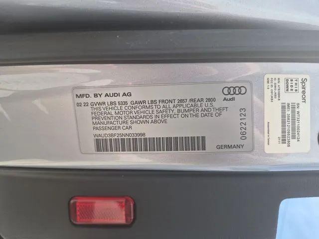 2022 Audi A6 Premium 45 TFSI quattro S tronic