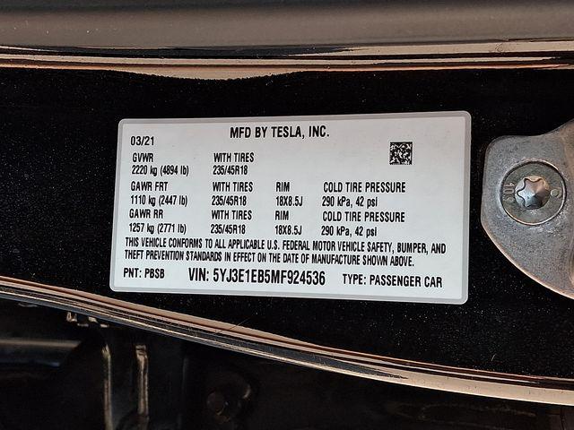 2021 Tesla Model 3 Long Range Dual Motor All-Wheel Drive