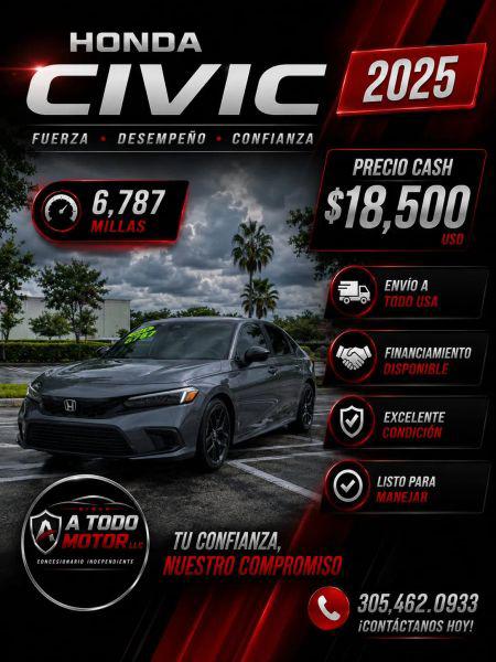 2025 Honda Civic Sport for sale in Miami, FL