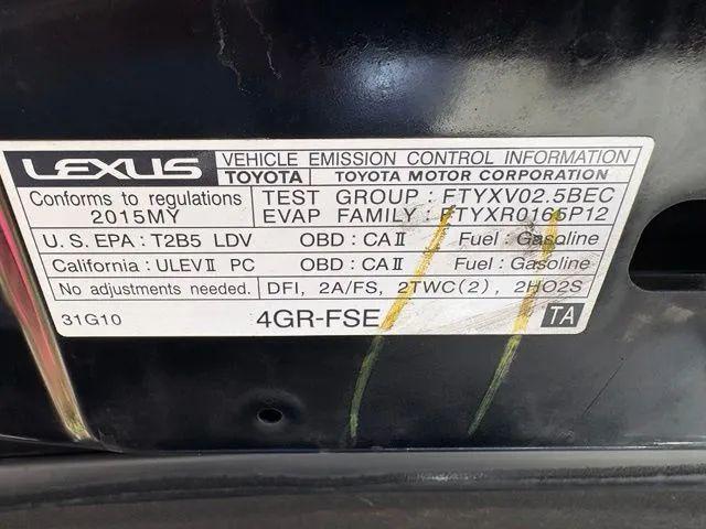 2015 Lexus IS 250 Crafted Line