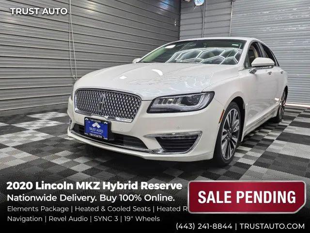 2020 Lincoln MKZ Hybrid Reserve for sale in Sykesville, MD