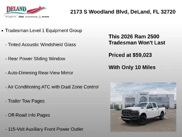 2026 Ram 2500 Tradesman Crew Cab 4x4 64 Box
