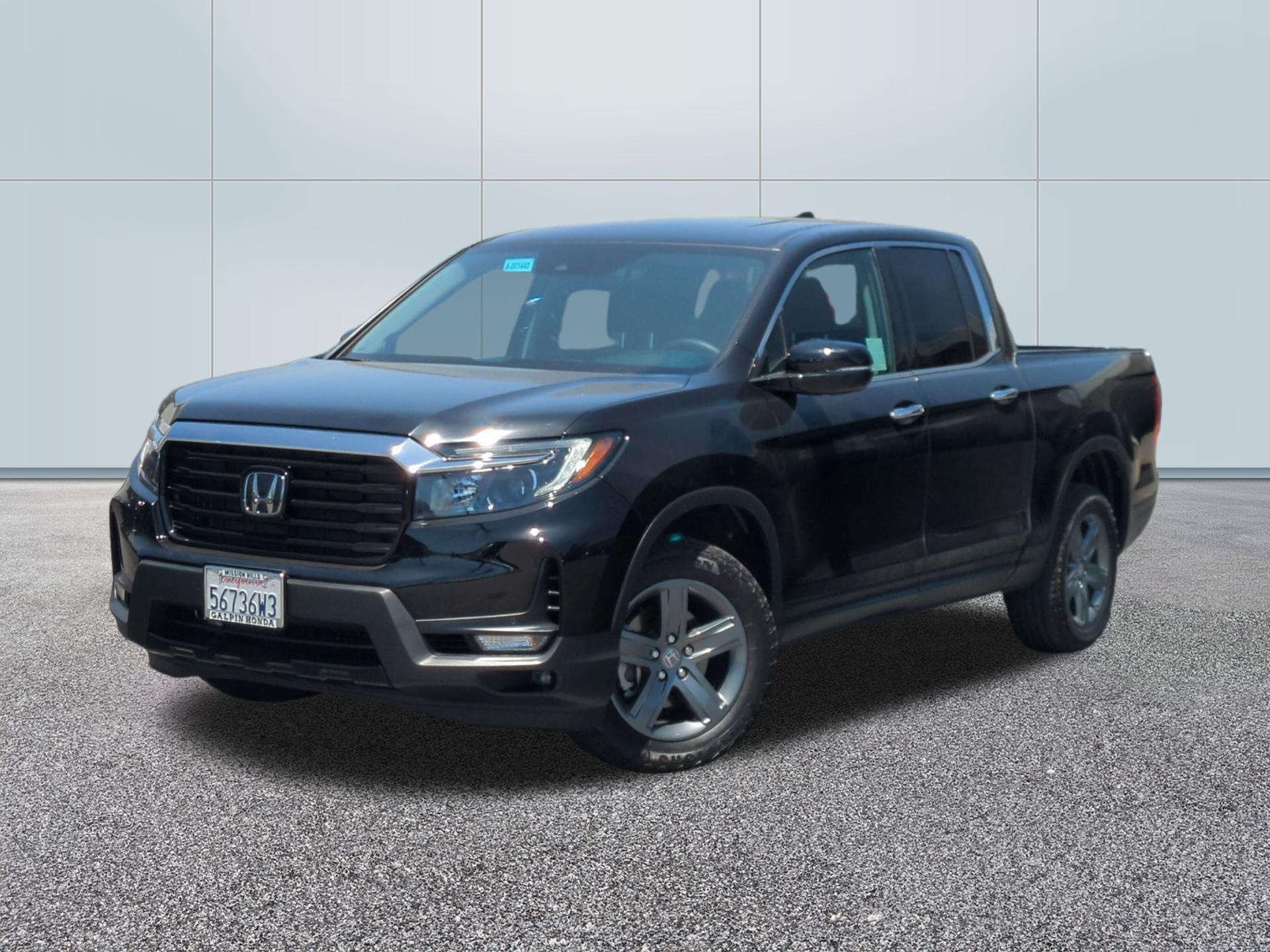Crystal Black Pearl 2023 Honda Ridgeline Pickup Truck All-Wheel Drive Automatic