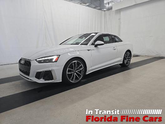 Glacier White Metallic 2023 Audi A5 Coupe All-Wheel Drive Automatic
