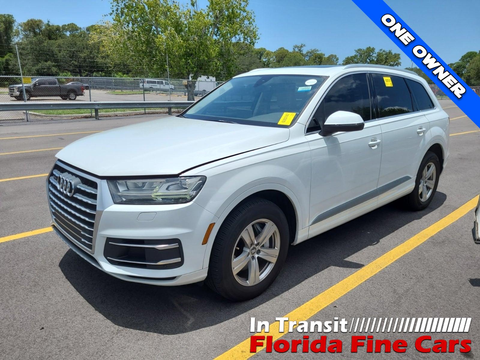 Glacier White Metallic 2019 Audi Q7 SUV / Crossover All-Wheel Drive Automatic