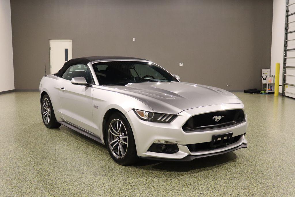 Ingot Silver Metallic 2017 Ford Mustang Convertible Rear-Wheel Drive Automatic