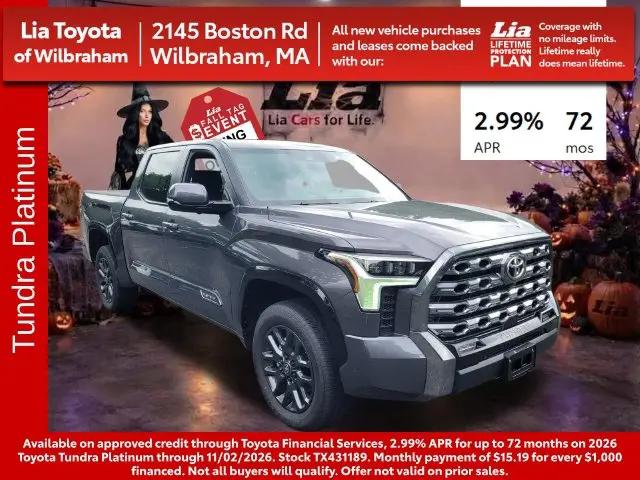 2026 Toyota Tundra Platinum CrewMax 5.5 Bed for sale in Wilbraham, MA