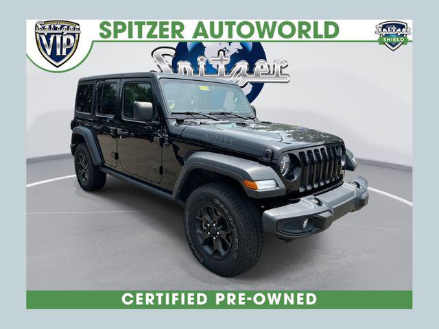 2022 Jeep Wrangler Unlimited Willys 4x4 for sale in Hartville, OH