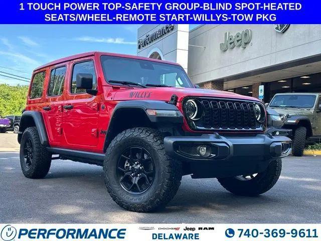 2024 Jeep Wrangler 4-Door Willys 4x4 for sale in Delaware, OH