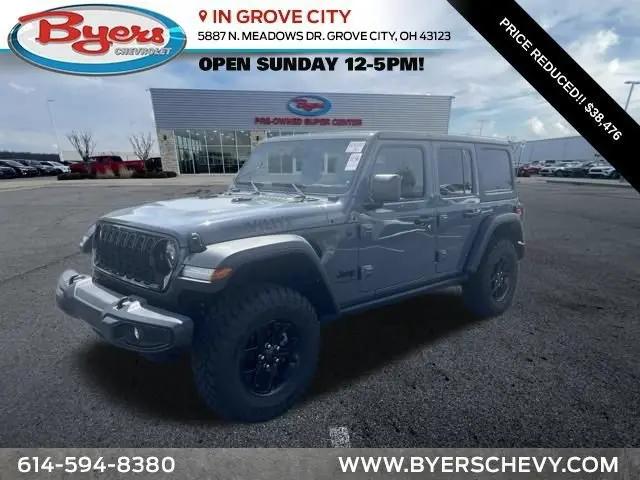 2025 Jeep Wrangler 4-Door Willys 4x4 for sale in Grove City, OH