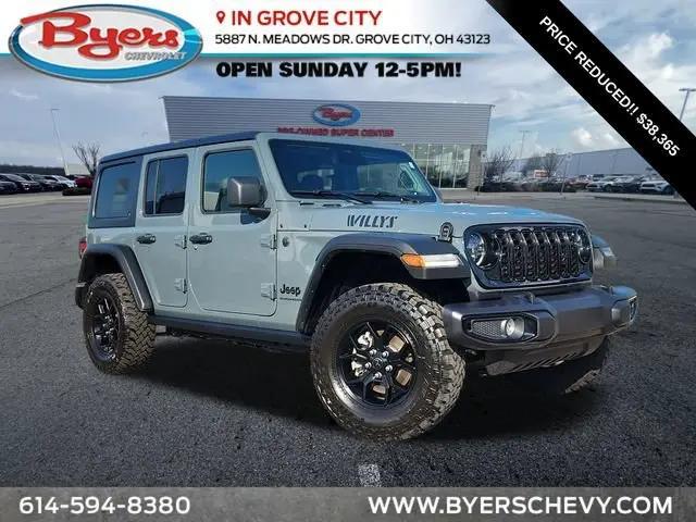 2025 Jeep Wrangler 4-Door Willys 4x4 for sale in Grove City, OH