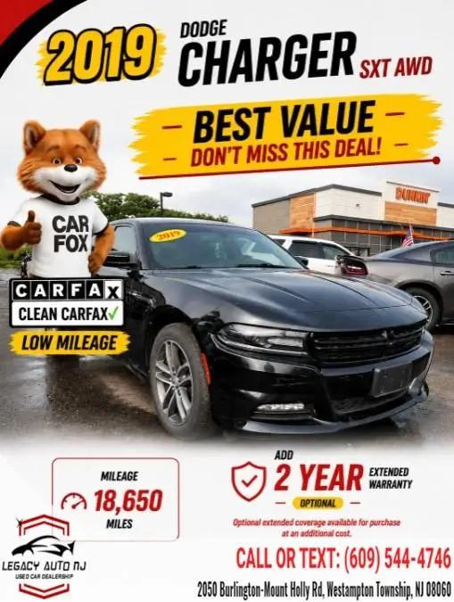 2019 Dodge Charger SXT AWD for sale in Westampton Township, NJ