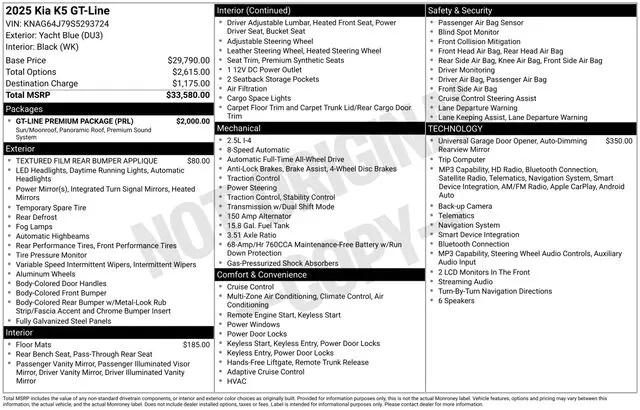 2025 Kia K5 GT-Line for sale in Norwalk, OH