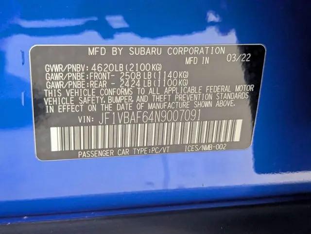 2022 Subaru WRX Premium