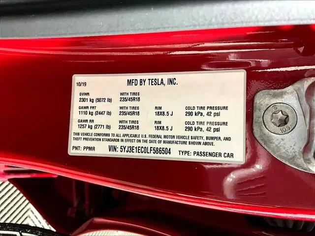 2020 Tesla Model 3 Performance Dual Motor All-Wheel Drive