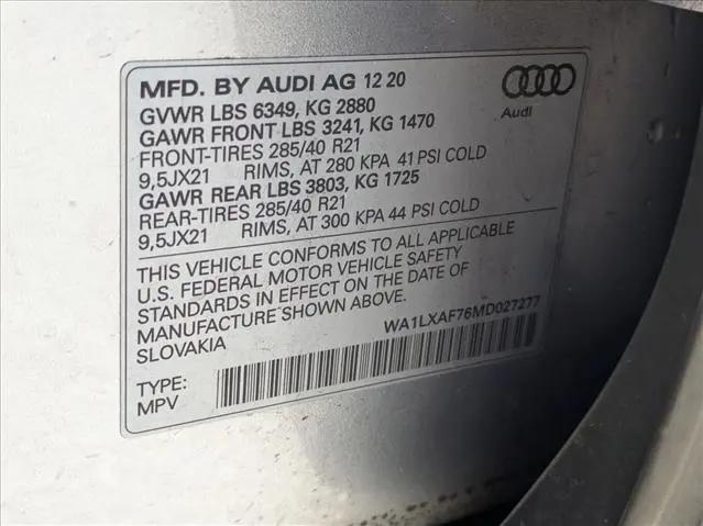 2021 Audi Q7 Premium Plus 55 TFSI quattro Tiptronic