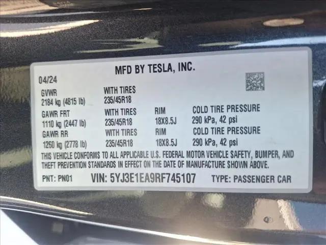 2024 Tesla Model 3 Standard