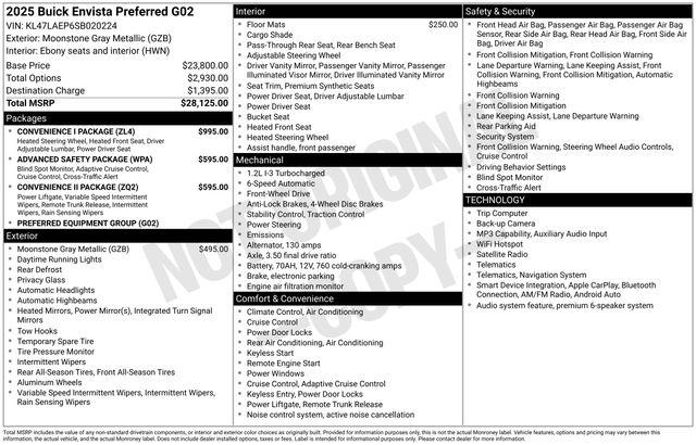 Used 2025 Buick Envista Preferred FWD For Sale in Olive Branch, MS