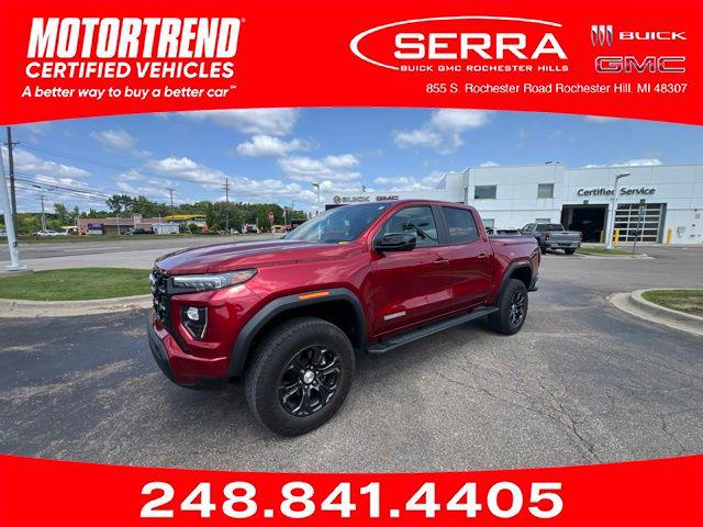 Volcanic Red 2023 GMC Canyon Pickup Truck Four-Wheel Drive Automatic