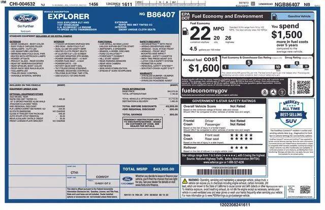 2022 Ford Explorer XLT for sale in Warwick, NY
