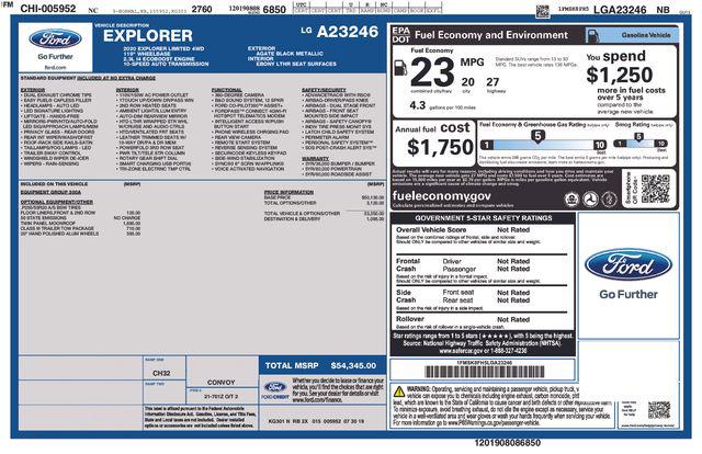 Used 2020 Ford Explorer Limited For Sale in Olive Branch, MS